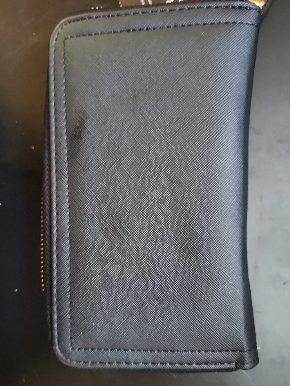 Scout Black Textured Zip-Around Wallet